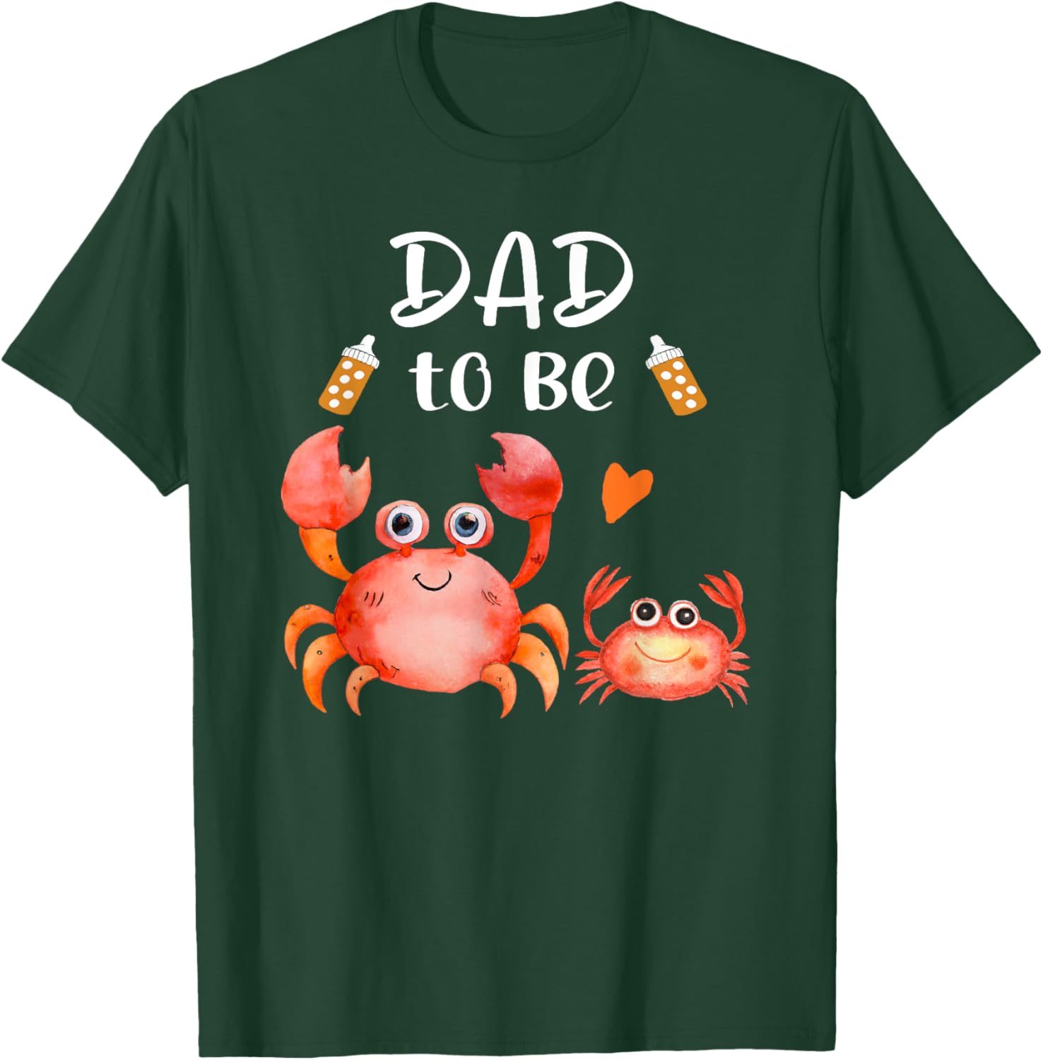 Dad To Be Crab Baby Shower For Boy Or Girl Ocean Animal T-Shirt - T-Shirt | Forest