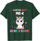 Watch Out Pre-K Here I Come Unicorn Back To School T-Shirt - T-Shirt | Forest
