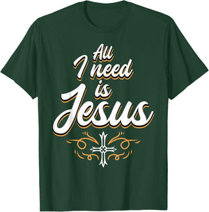 Jesus God Christian T-Shirt - T-Shirt | Forest