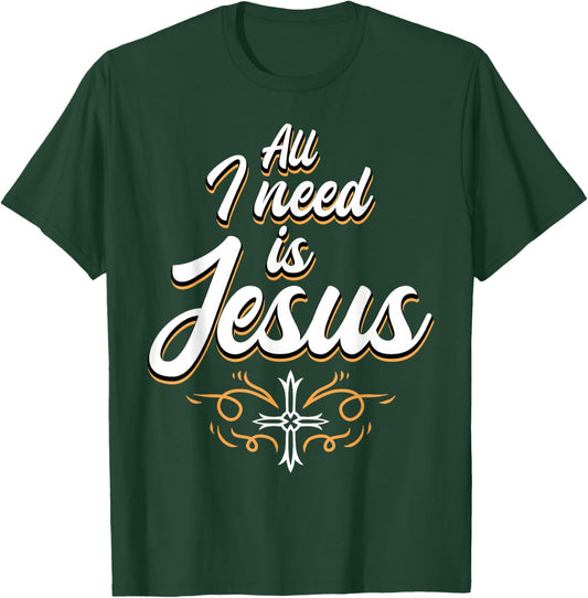 Jesus God Christian T-Shirt - T-Shirt | Forest