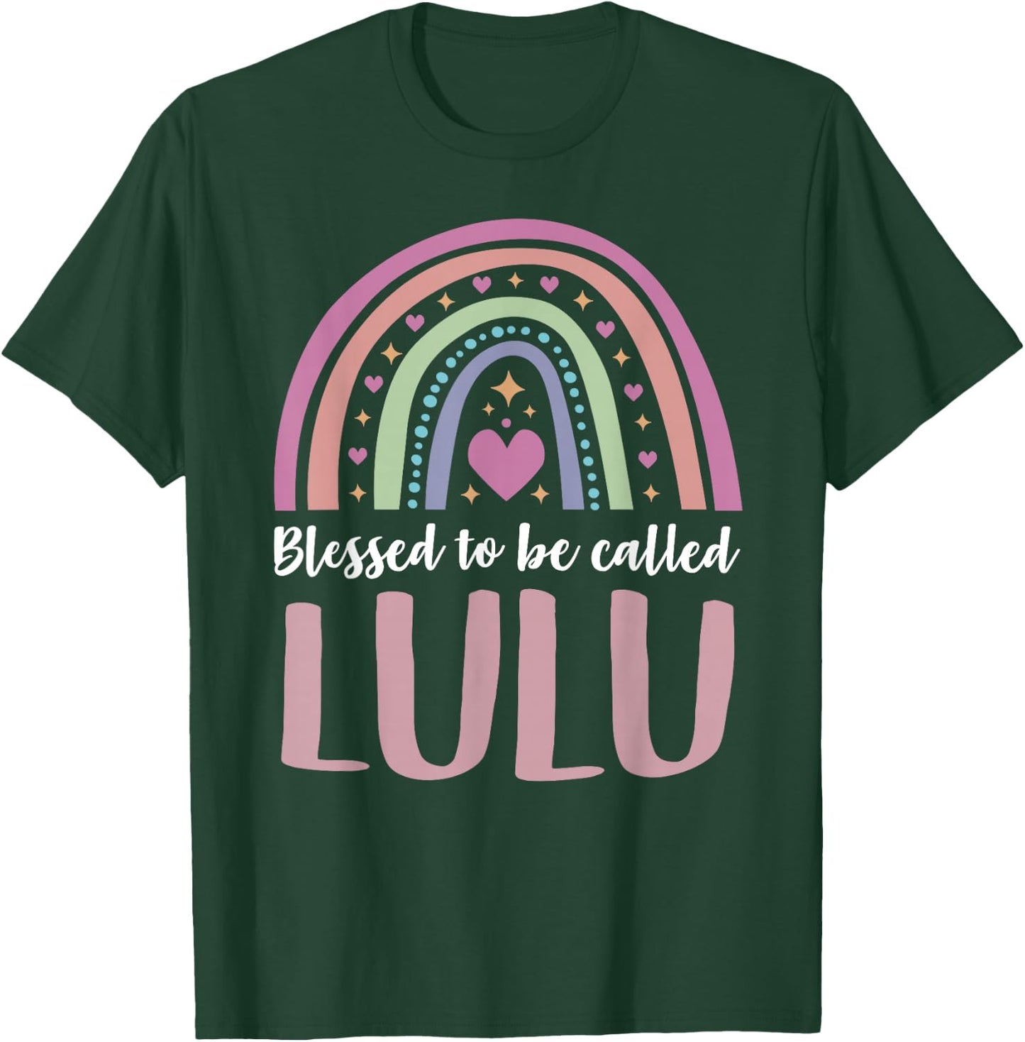 Lulu Shirt for Grandma Women Mothers Day Blessed Lulu T-Shirt - T-Shirt | Forest