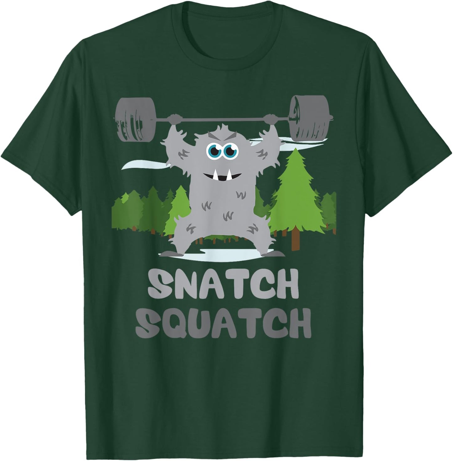 Snatch Squatch - Cartoon - Beast - Gym T-Shirt - T-Shirt | Forest