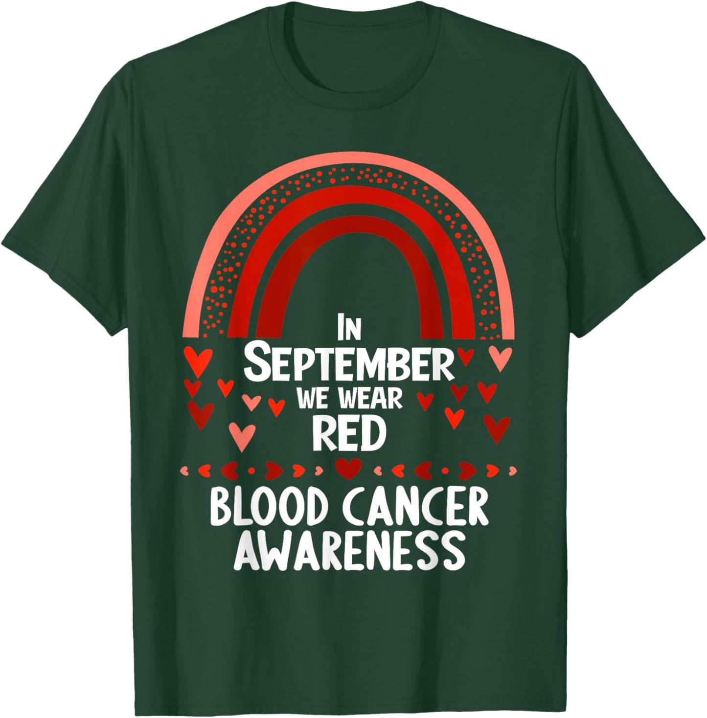 In september we wear red blood cancer awareness T-Shirt - T-Shirt | Forest