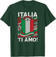 Italia Ti Amo - Italia I Love You Italy Flag T-Shirt - T-Shirt | Forest