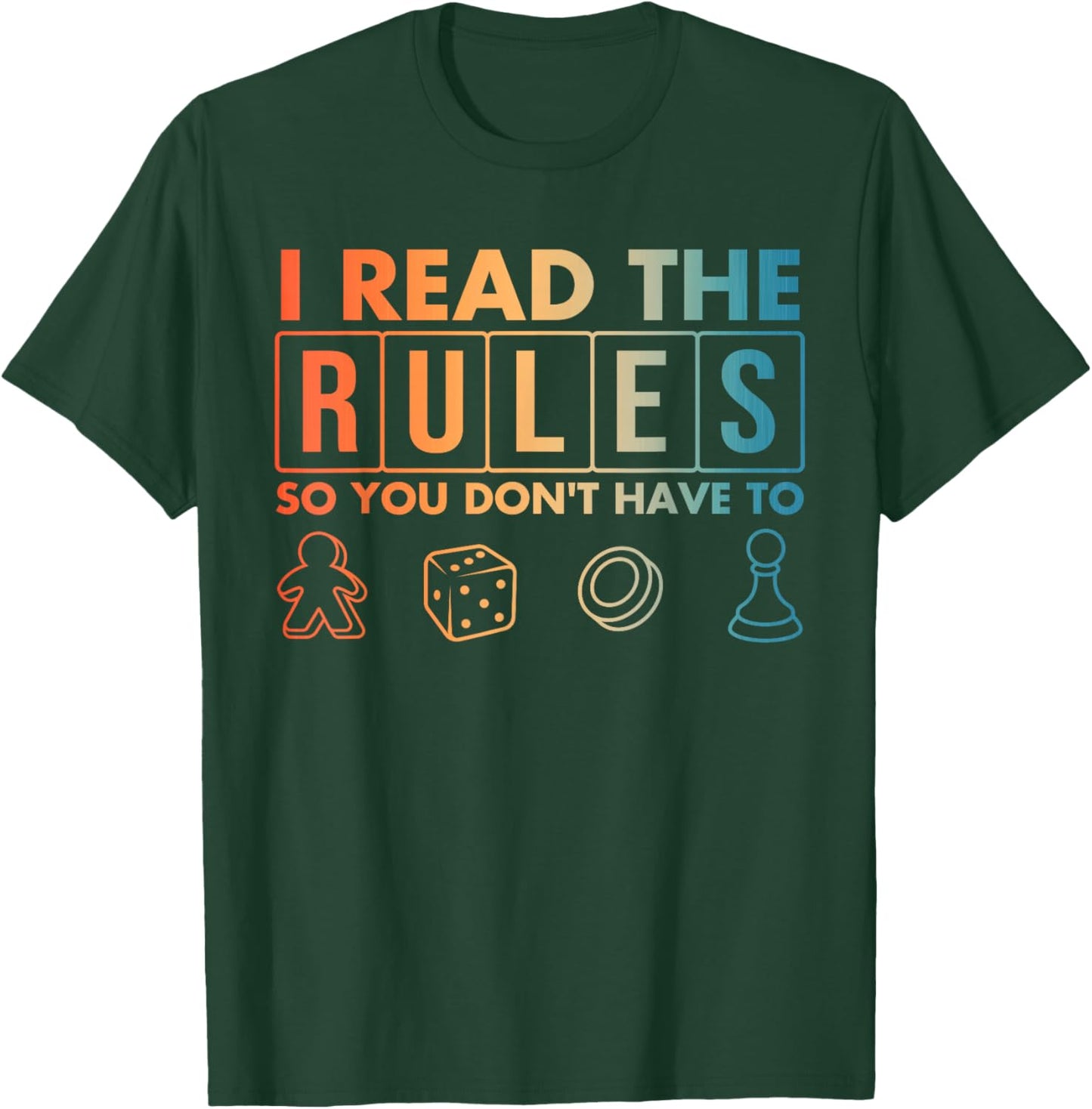 Funny Board Games Art Women Lovers Board Gamer T-Shirt - T-Shirt | Forest