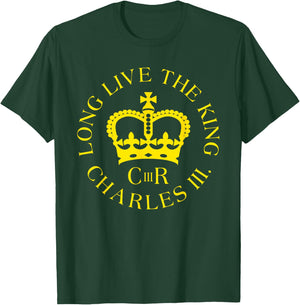 King Charles III Gifts CIIIR Welcome King Charles T-Shirt - T-Shirt | Forest