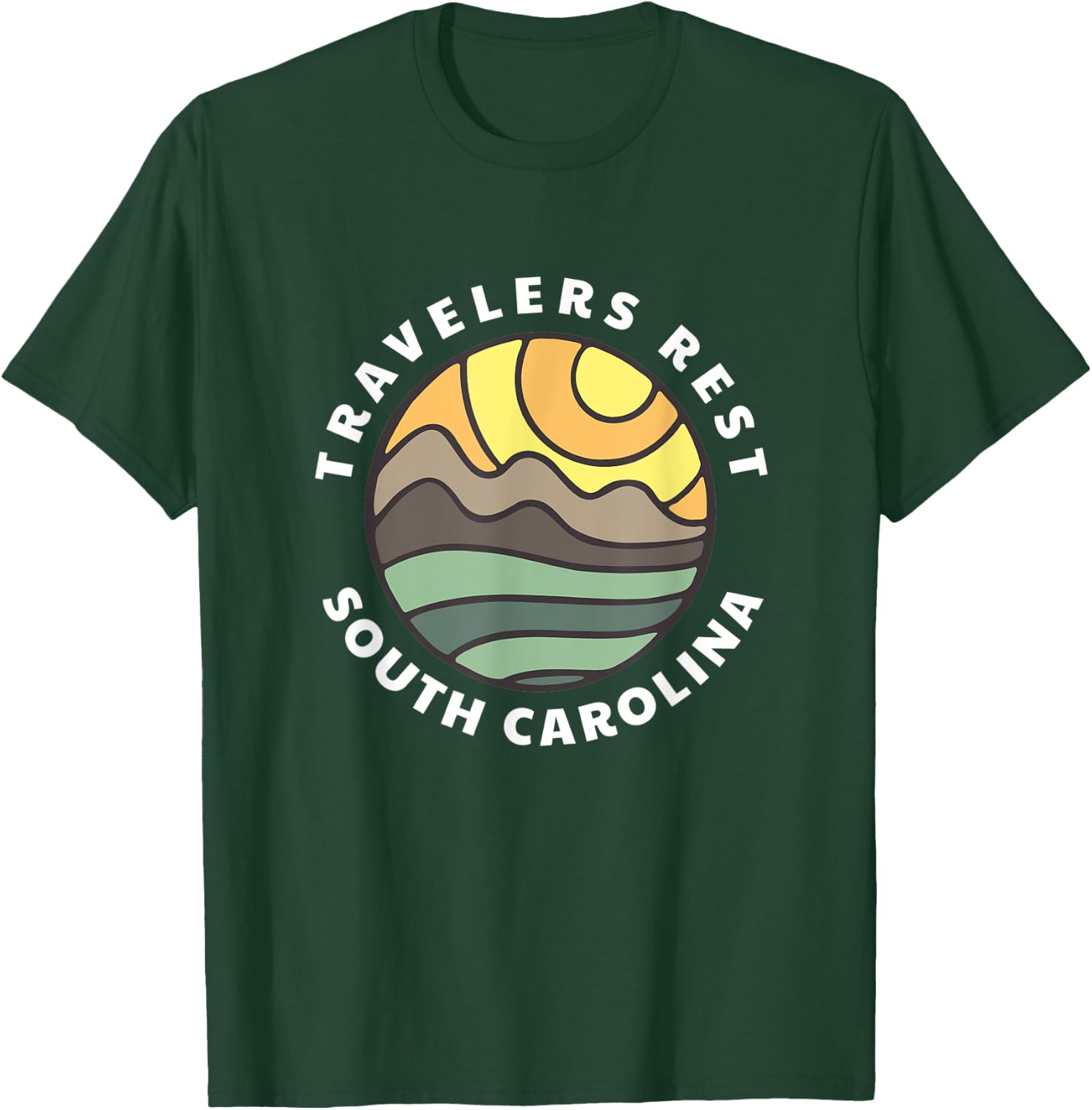 Travelers Rest South Carolina SC Mountain Vacation Souvenir T-Shirt - T-Shirt | Forest