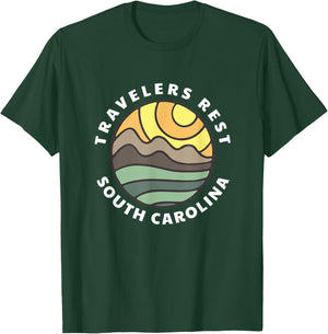 Travelers Rest South Carolina SC Mountain Vacation Souvenir T-Shirt - T-Shirt | Forest