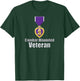 Purple Heart Combat Wounded Veteran T-Shirt - T-Shirt | Forest