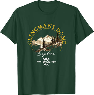 Clingmans Dome Retro Vintage Apparel Clingmans Dome Souvenir T-Shirt - T-Shirt | Forest