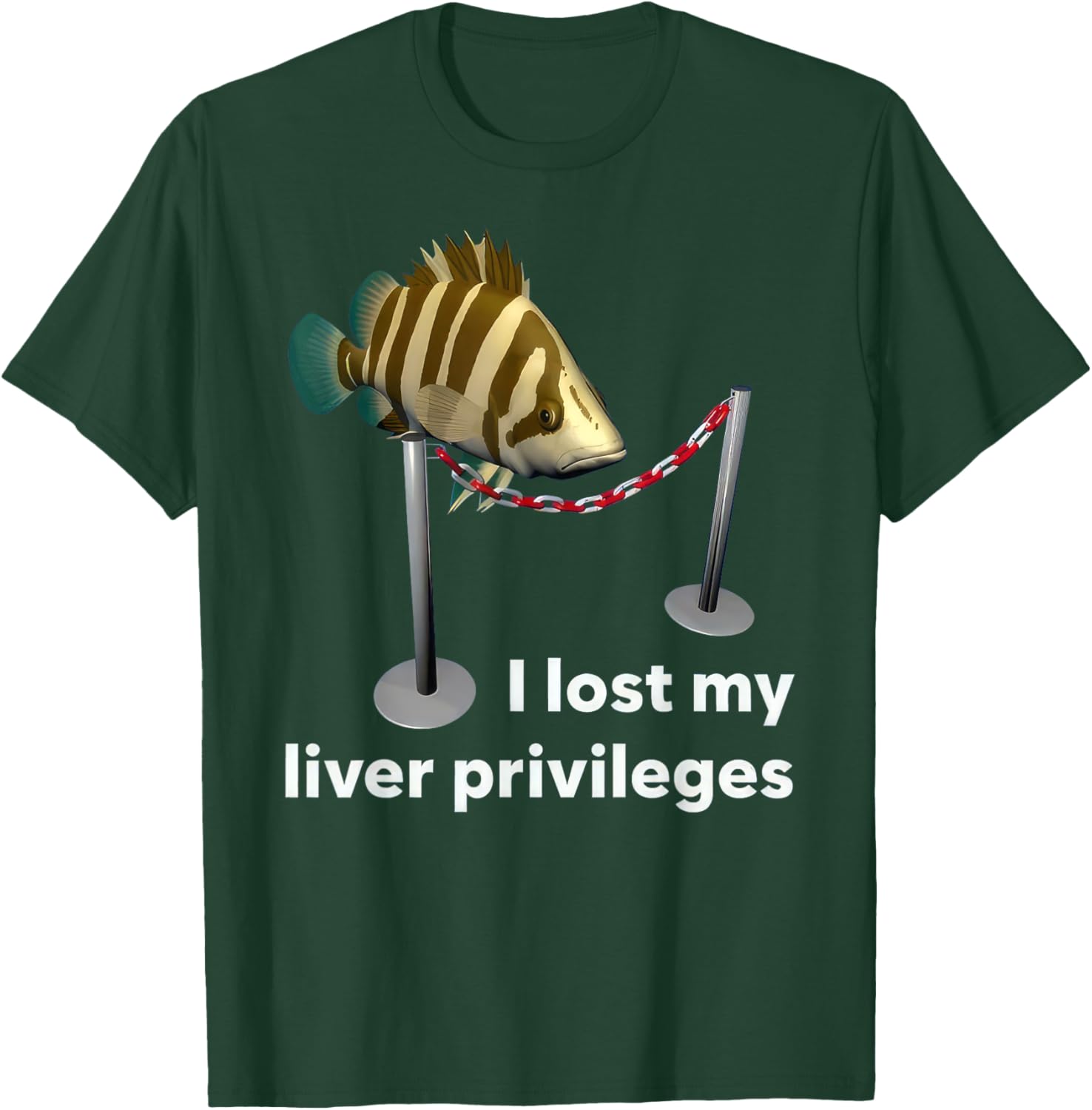 Cawffee I Lost My Liver Privileges Cursed Fish Funny Fish Meme , Small, Black T-Shirt - T-Shirt | Forest