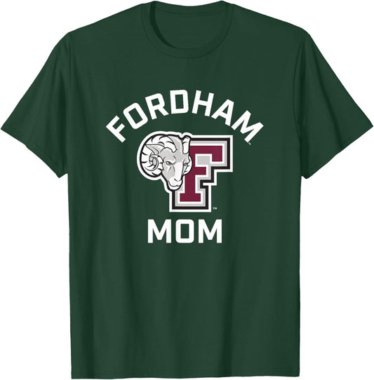 Fordham University Rams Arched Mom T-Shirt - T-Shirt | Forest