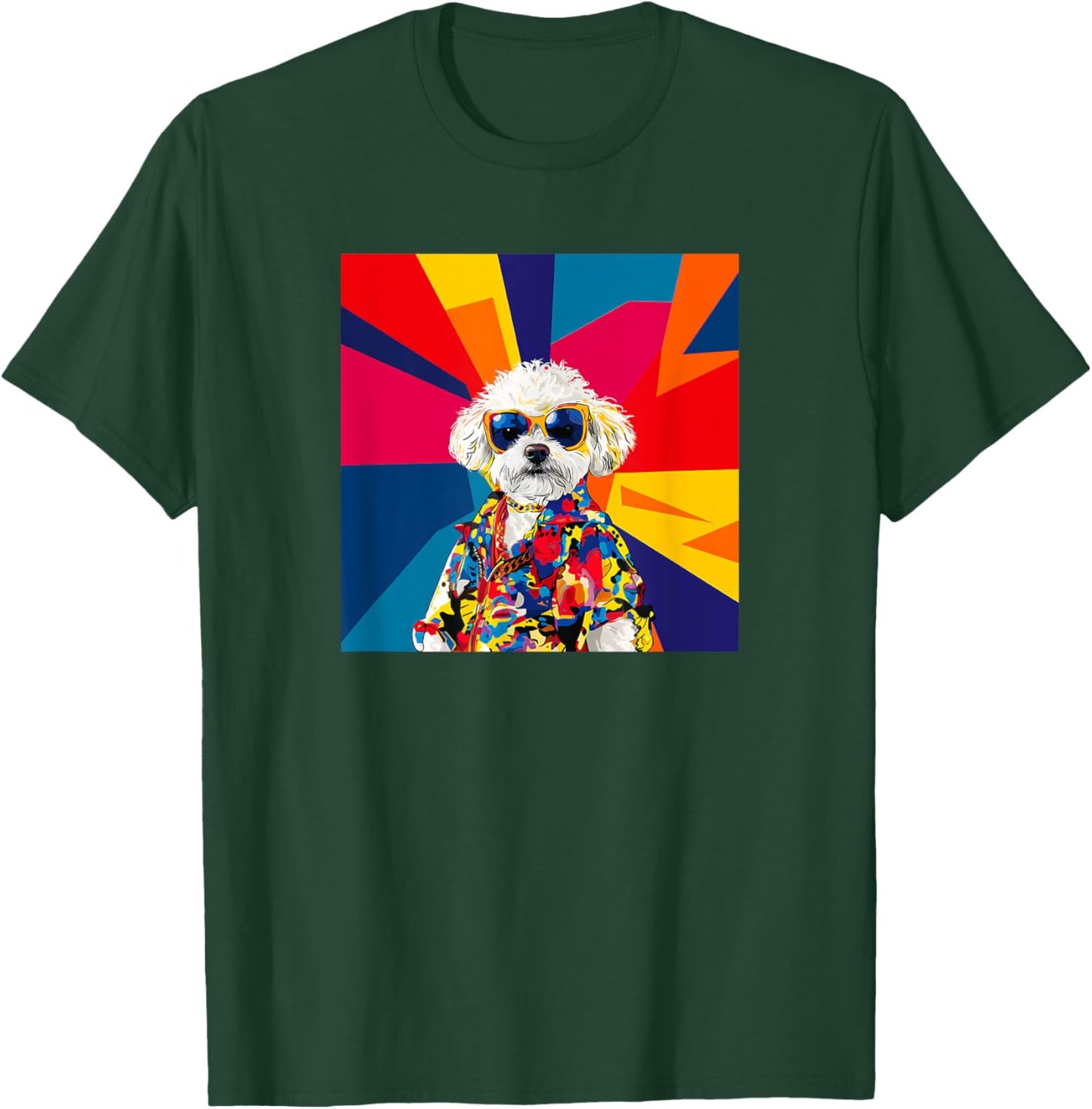 Peekapoo Dog Fashion Cute Colorful Pop Art T-Shirt - T-Shirt | Forest