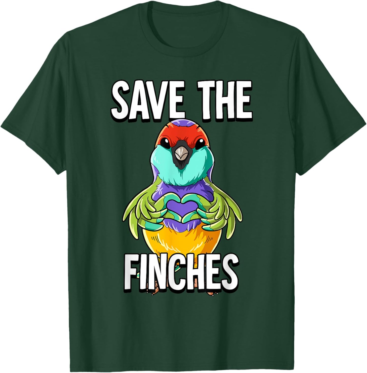 Save The Finches T-Shirt - T-Shirt | Forest