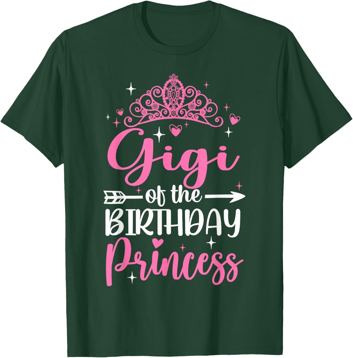 Gigi Of The Birthday Princess Bday Girl Kid Cute Family T-Shirt - T-Shirt | Forest