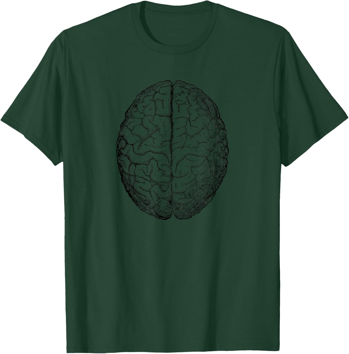 Vintage Human Brain Anatomy T-Shirt - T-Shirt | Forest