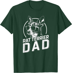 Rat Terrier Dad Dog Owner Gifts Dog Dad Father's Day T-Shirt - T-Shirt | Forest