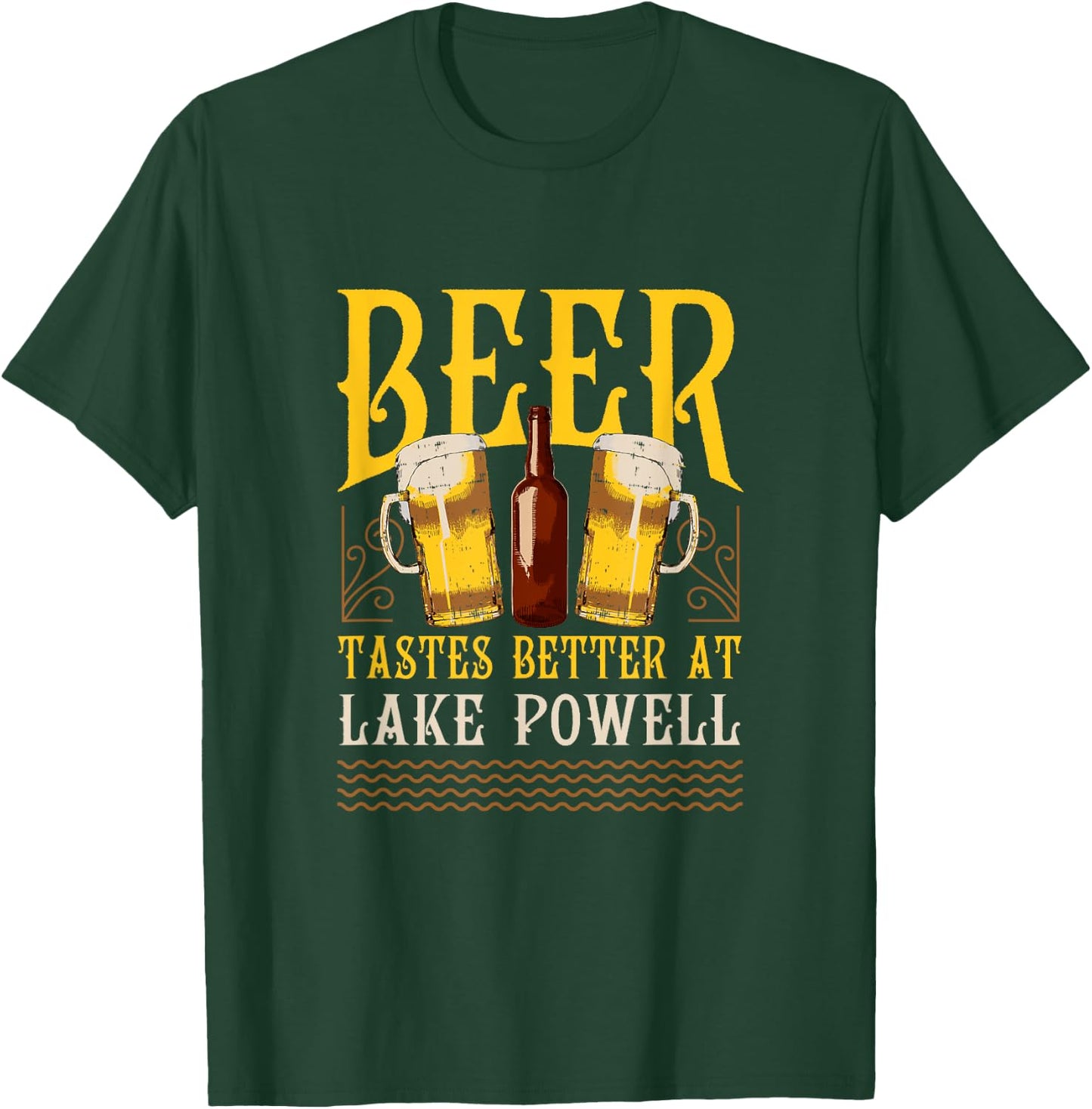 Lake Powell Lake Life Beer Tastes Better At The Lake Beer T-Shirt - T-Shirt | Forest