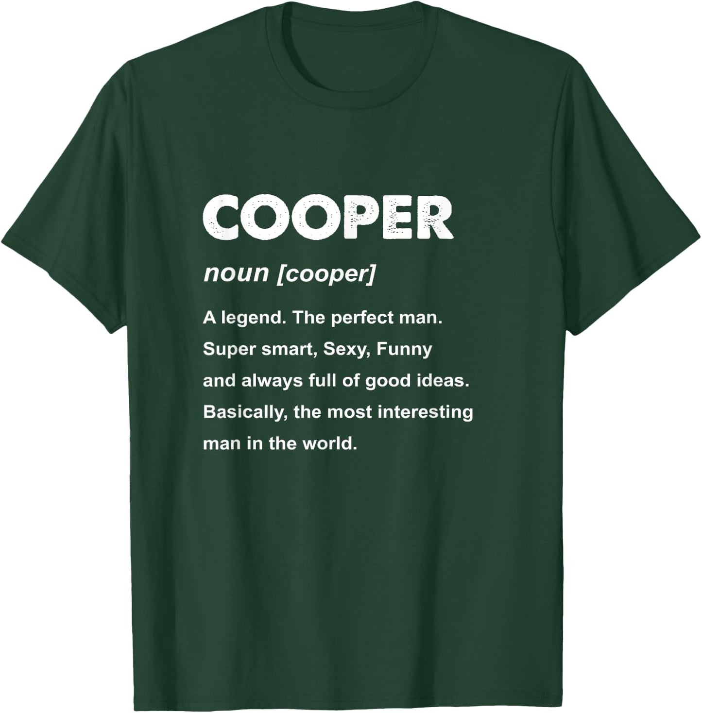 Cooper Name T-Shirt - T-Shirt | Forest
