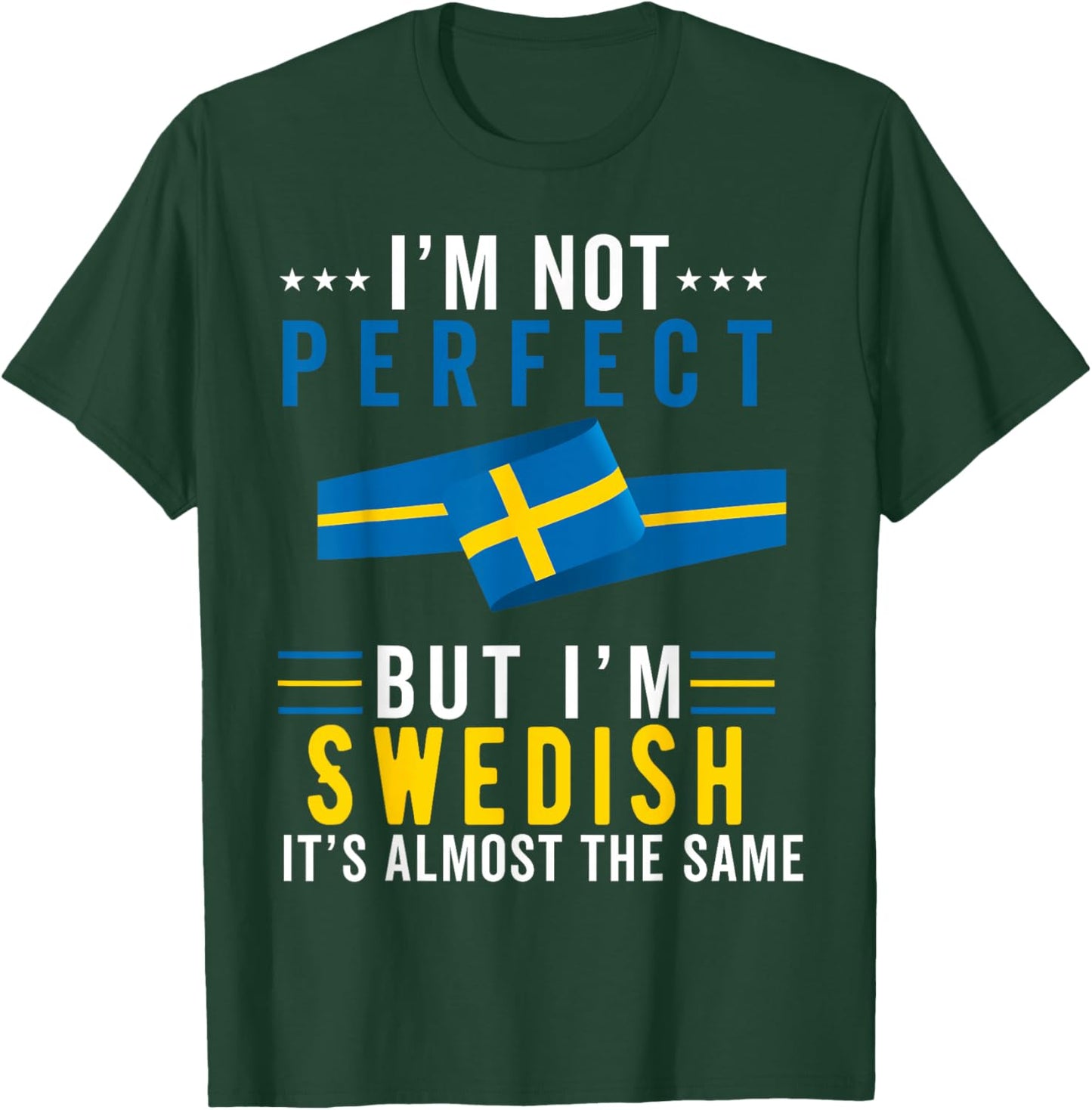 Swedish Flag Sweden Men Women Sverige Svenska Souvenirs T-Shirt - T-Shirt | Forest