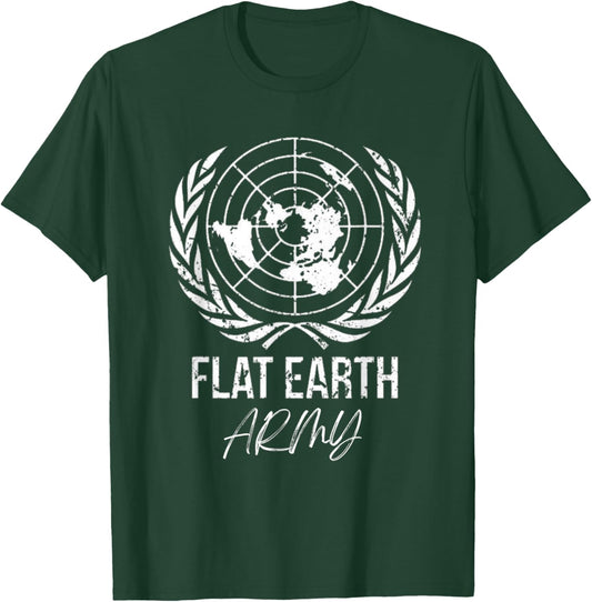 Flat Earth Army T-Shirt - T-Shirt | Forest