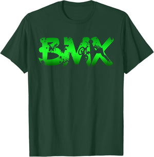 Distressed BMX Shirt Women Kids & Bike Riders T-Shirt - T-Shirt | Forest