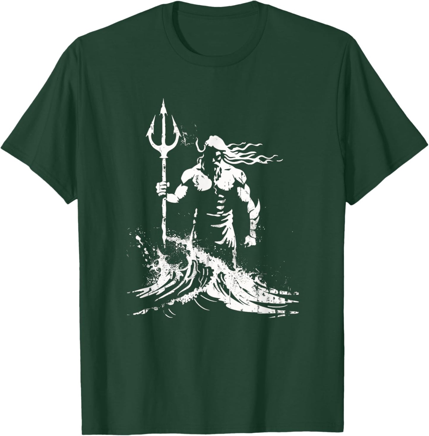 Poseidon Symbol Trident Greek God Neptune Sea god T-Shirt - T-Shirt | Forest
