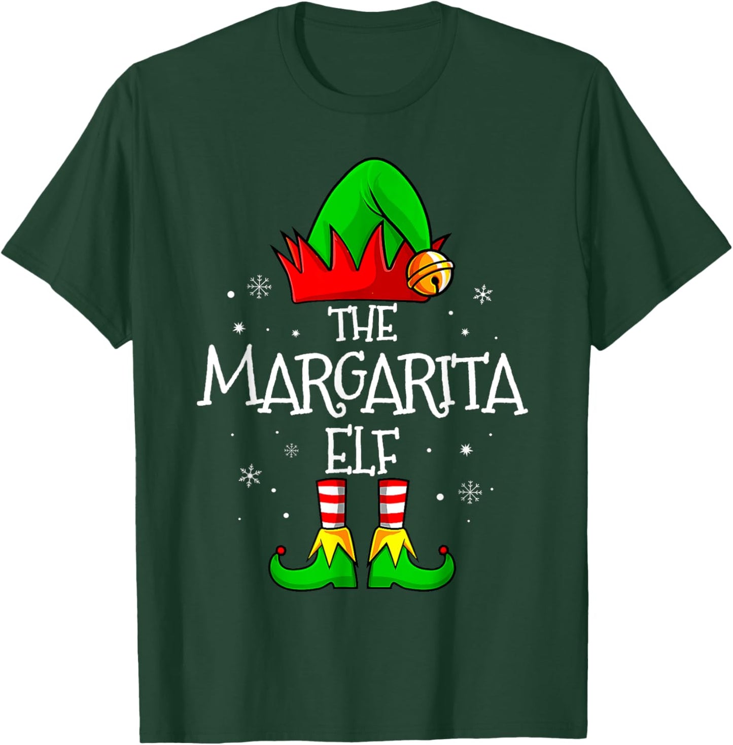 The Margarita Elf Matching Family Christmas T-Shirt - T-Shirt | Forest
