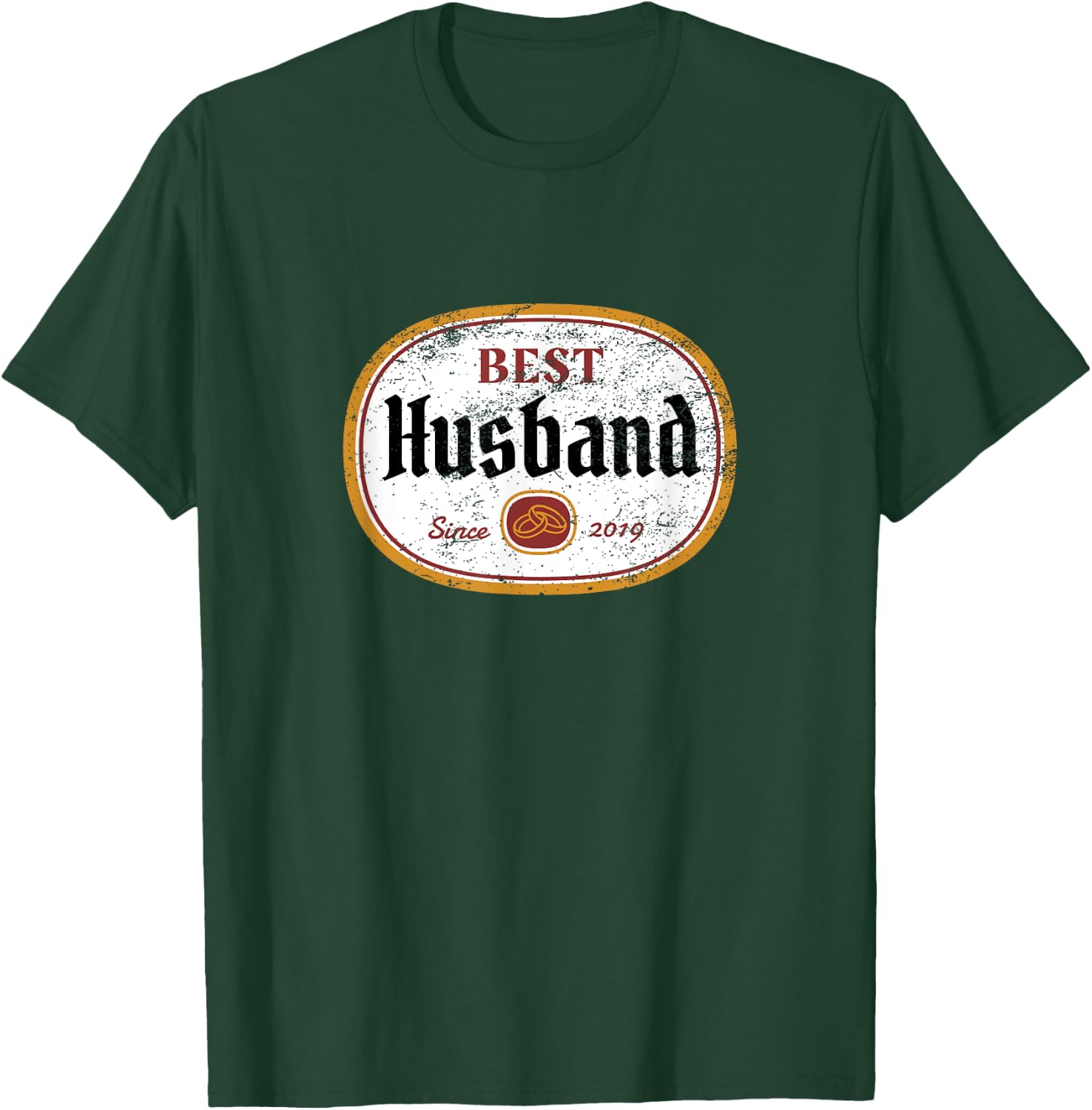 Wedding Anniversary Best Husband Since 2019 T-Shirt - T-Shirt | Forest