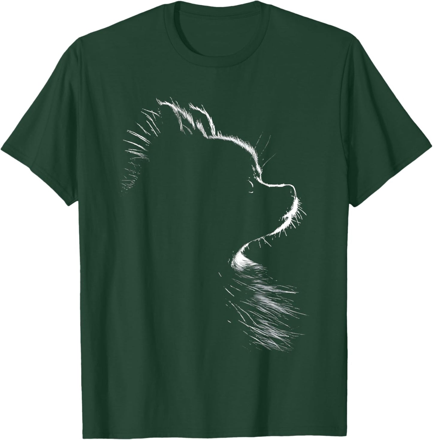 Retro Pomeranian Silhouette T-Shirt - T-Shirt | Forest