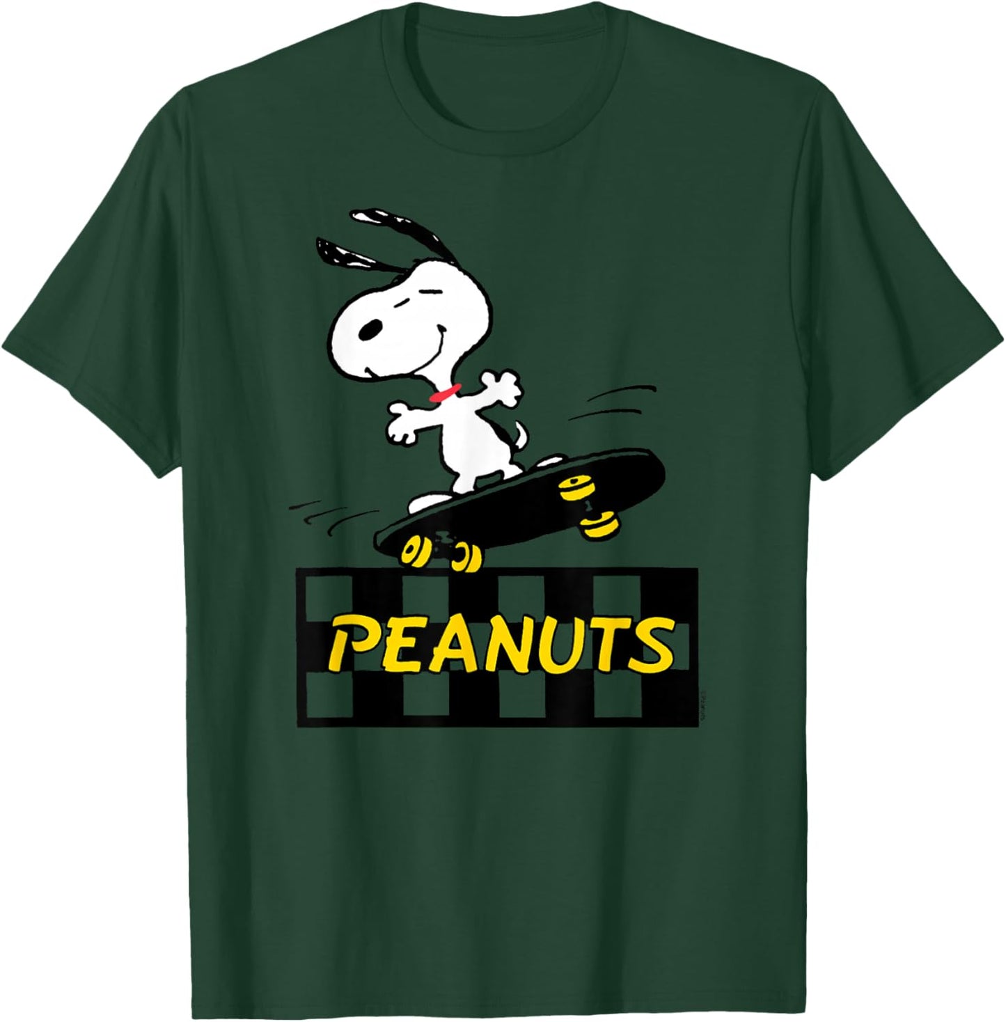 Peanuts Snoopy Skater Logo T-Shirt - T-Shirt | Forest
