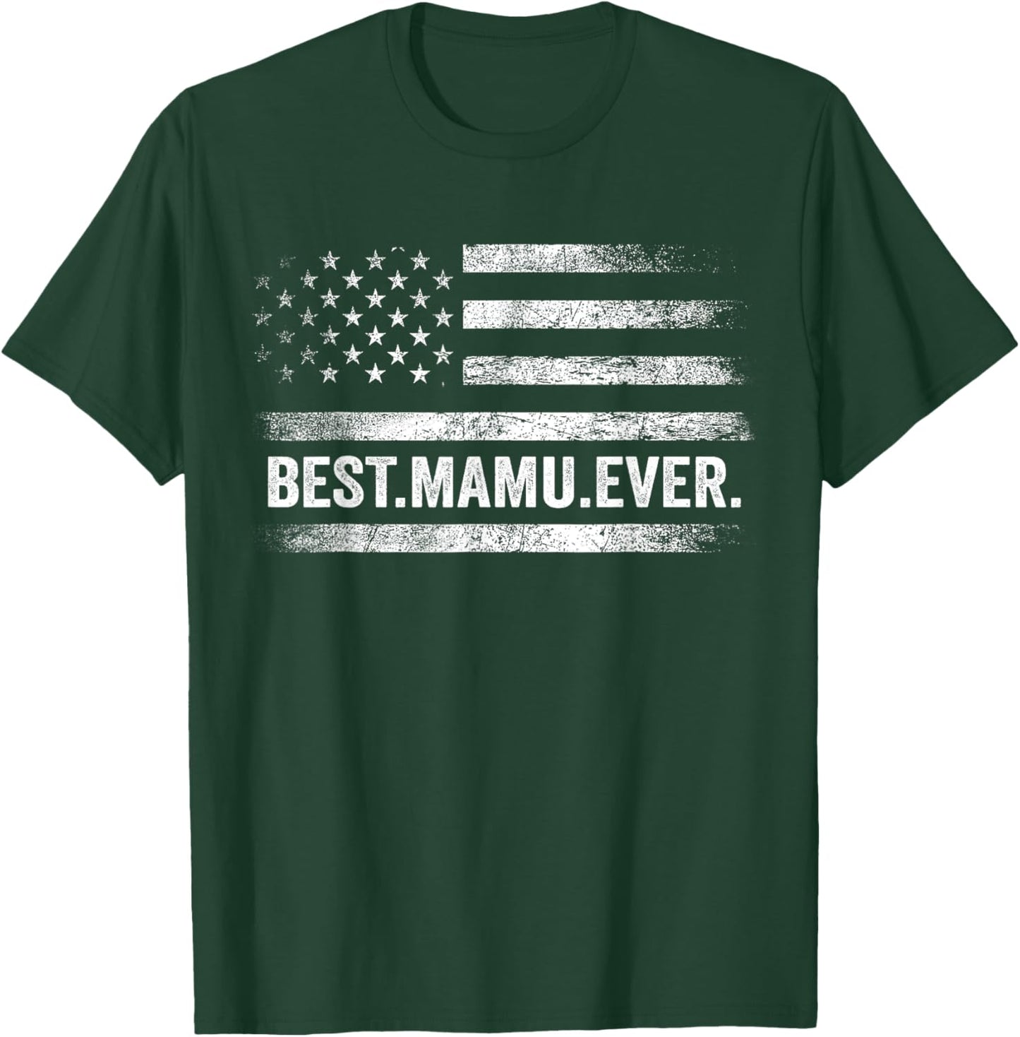 Best Mamu Ever American Flag Uncle Father's Day T-Shirt - T-Shirt | Forest