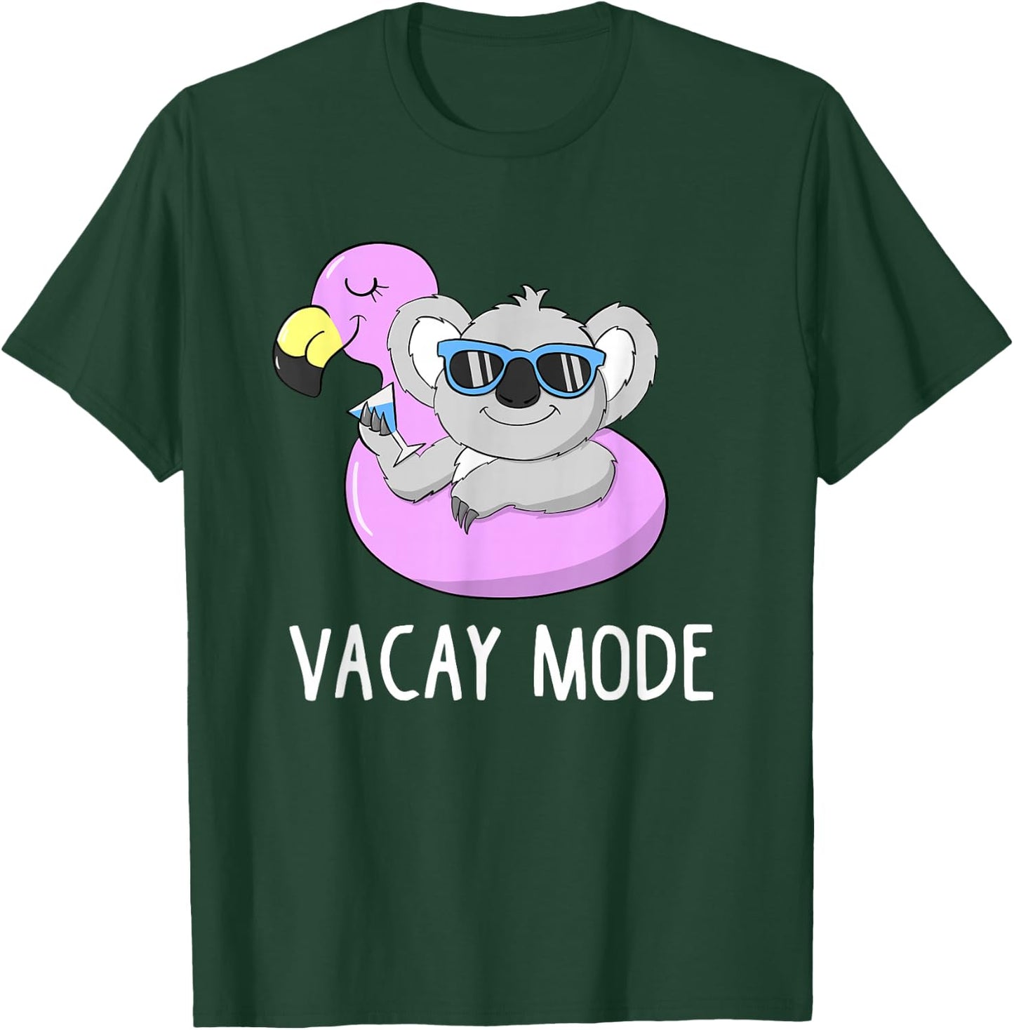 Vacay Mode Cute Koala Funny Family Vacation Holiday Fun Gift T-Shirt - T-Shirt | Forest
