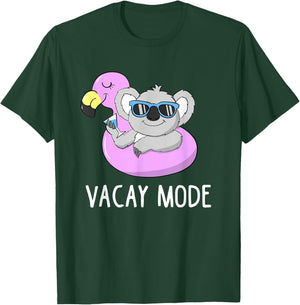 Vacay Mode Cute Koala Funny Family Vacation Holiday Fun Gift T-Shirt - T-Shirt | Forest