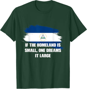 If the Homeland is small, one dreams it large Ruben Dario T-Shirt - T-Shirt | Forest