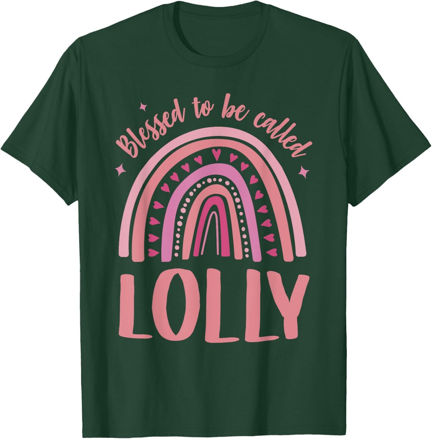 Lolly for Grandma Women Mother's Day Blessed Lolly T-Shirt - T-Shirt | Forest
