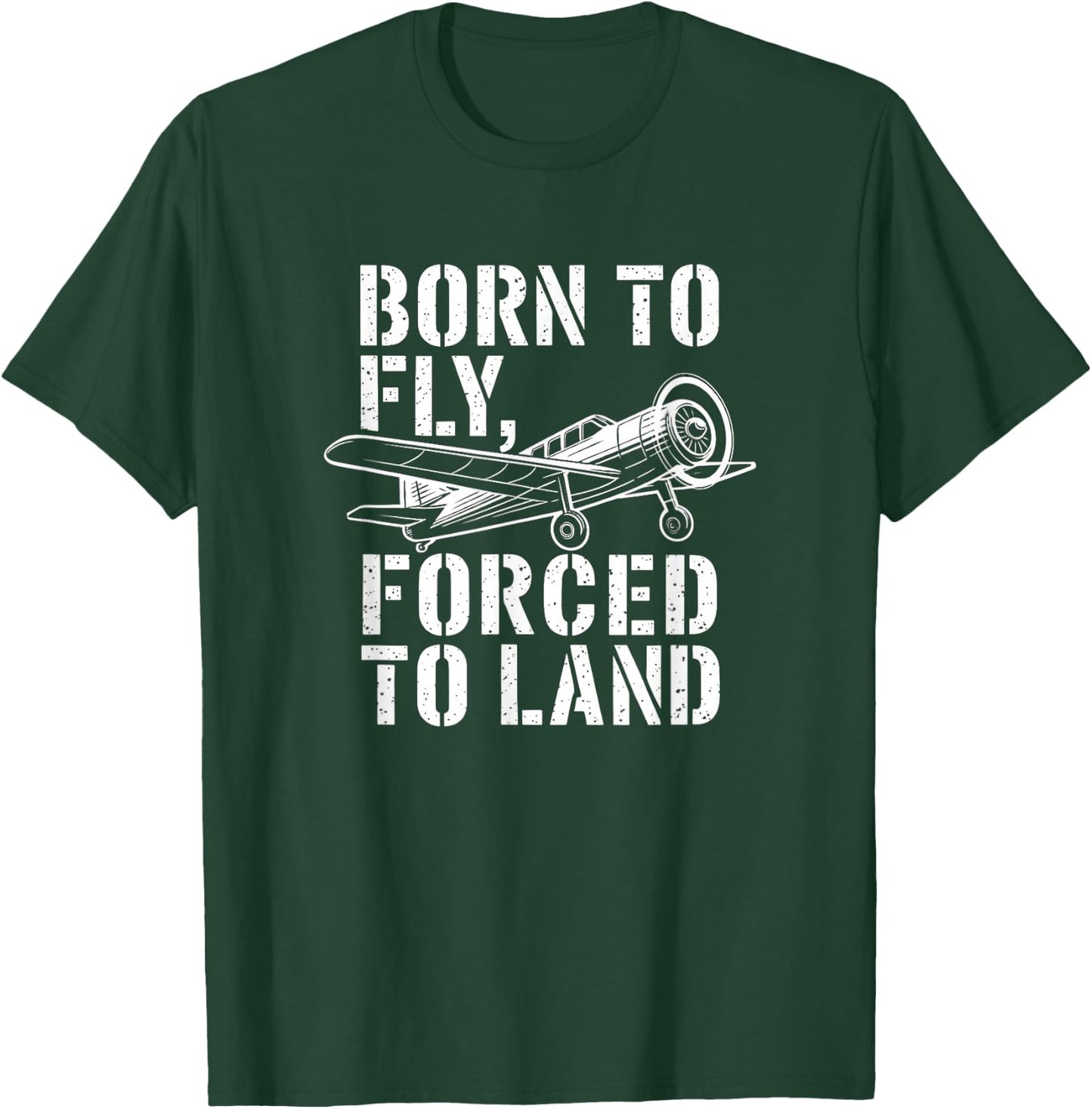 Funny Pilot Plane Design Art Men Women Aviation Airline T-Shirt - T-Shirt | Forest