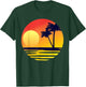 Sunset Beach Silhouette Tropical Palm Tree Sunny Lover Gift T-Shirt - T-Shirt | Forest