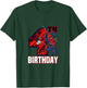 Kids Marvel Spider-Man Classic Epic Swinging 4th Birthday T-Shirt - T-Shirt | Forest