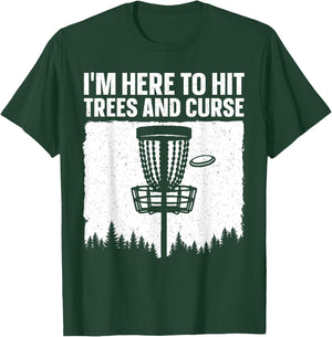 Best Disc Golf Art Women Disc Golfer Disc Golf Lover T-Shirt - T-Shirt | Forest
