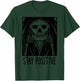 Halloween Grim Reaper Stay Positive Costume Men Women Kids T-Shirt - T-Shirt | Forest