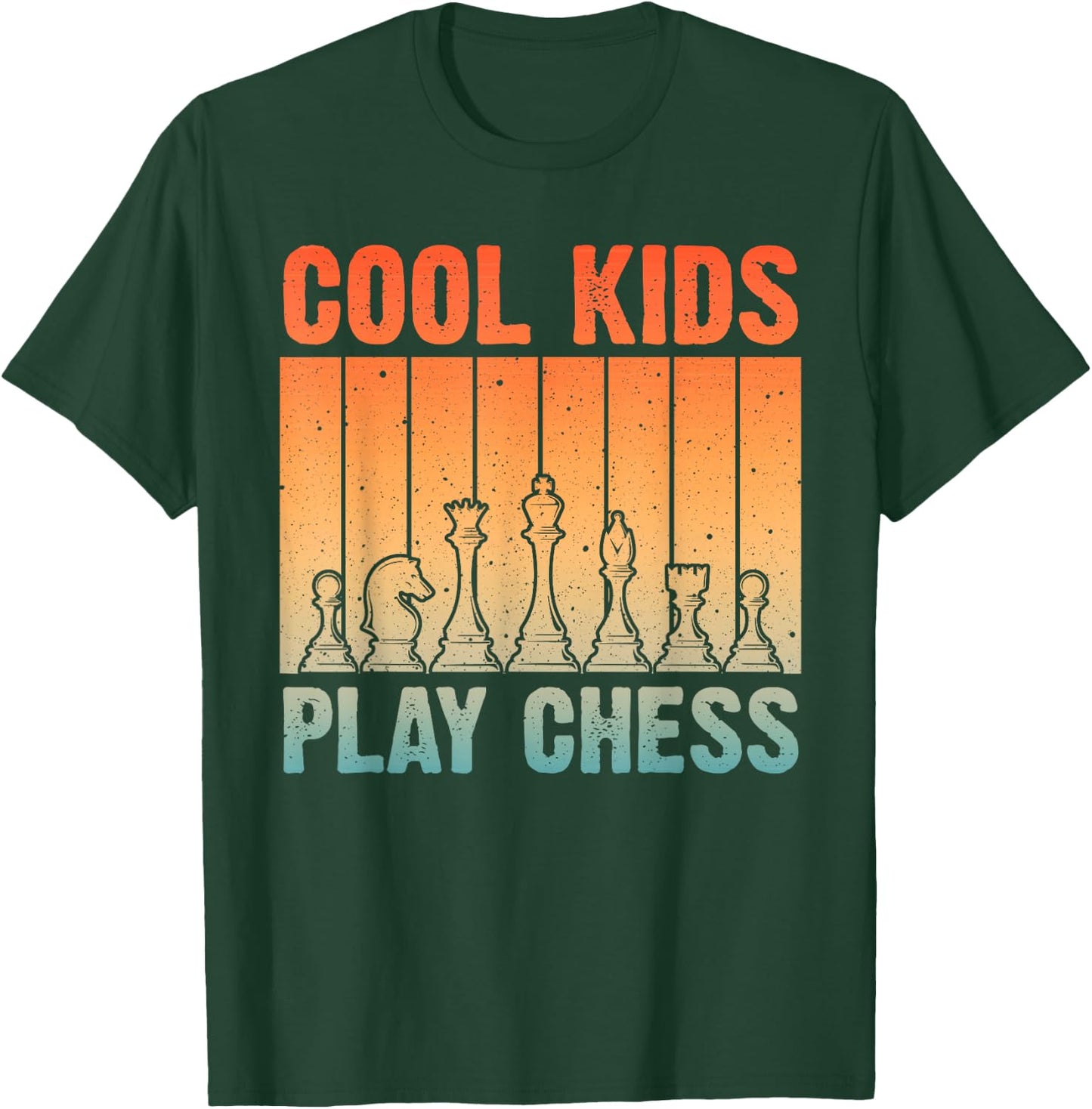 Chess Design For Kids Boys Girls Chess Novelty Chess Player T-Shirt - T-Shirt | Forest