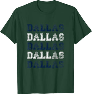 Dallas Texas Women's Vintage Retro Texan City Of Dallas T-Shirt - T-Shirt | Forest
