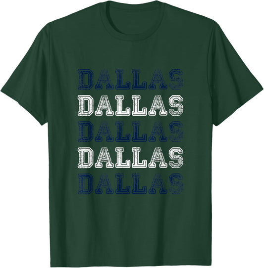 Dallas Texas Women's Vintage Retro Texan City Of Dallas T-Shirt - T-Shirt | Forest