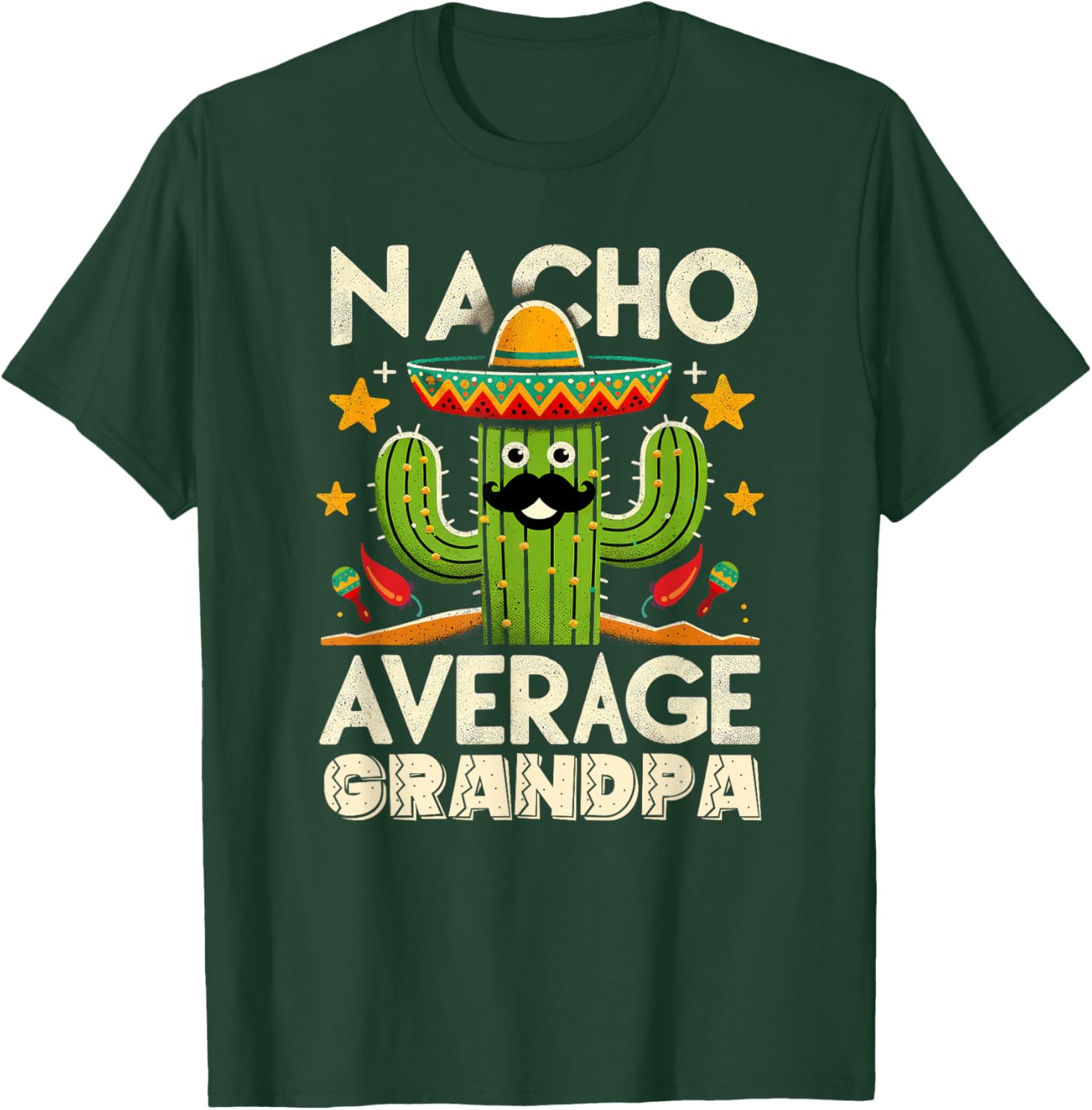 Cinco De Mayo Family Matching Shirts Nacho Average Grandpa T-Shirt - T-Shirt | Forest