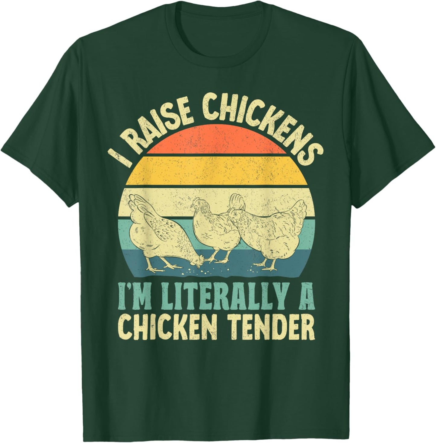 Cool Chicken Tender Art Women Poultry Chicken Farmer T-Shirt - T-Shirt | Forest