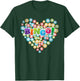 Heart Bingo Player Gambling Lottery Bingo Caller Gift Bingo Small T-Shirt - T-Shirt | Forest