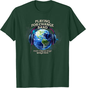 Playing for Change World Tour Globe T-Shirt - T-Shirt | Forest