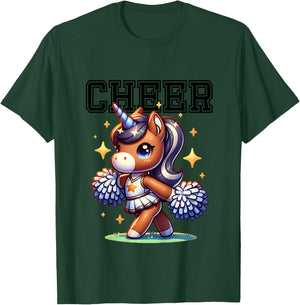Kids Unicorn Cheer T-Shirt - T-Shirt | Forest