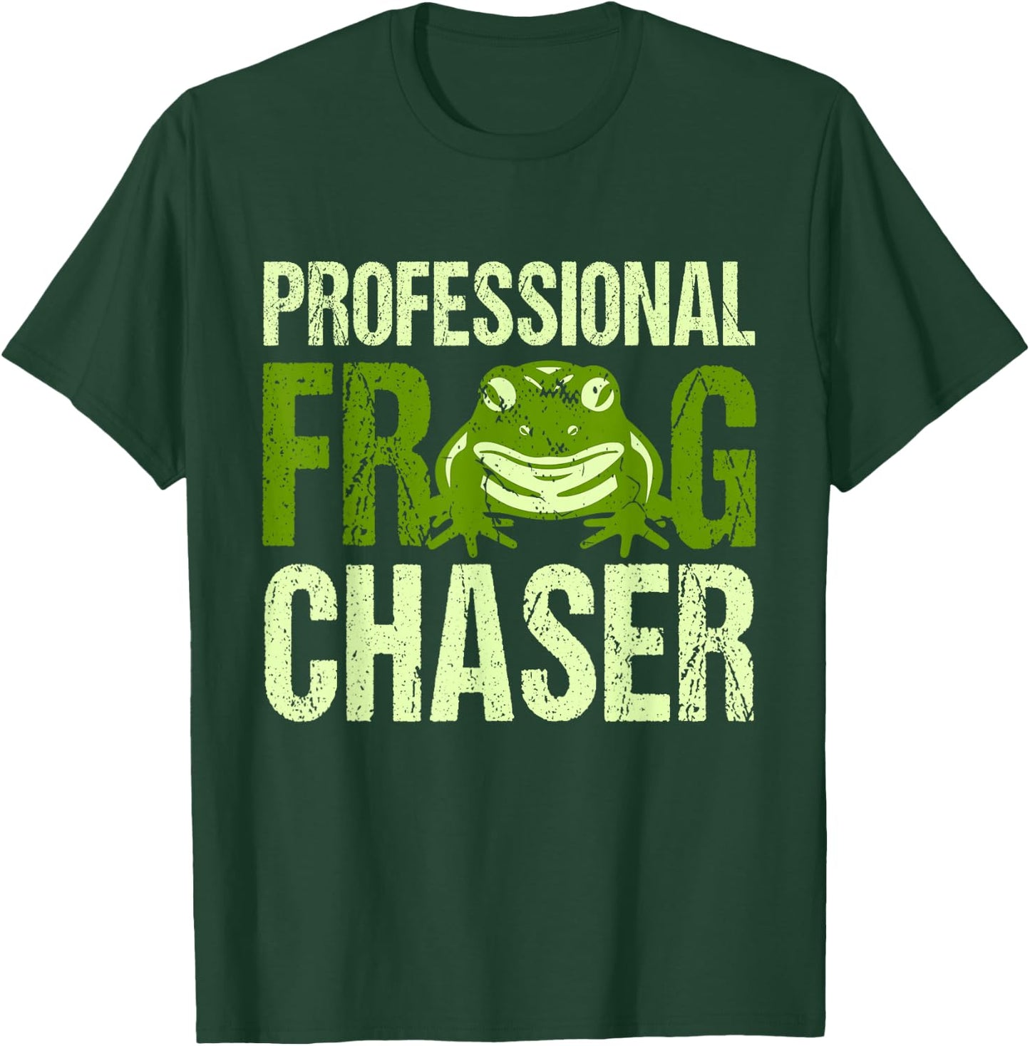 Frog Catcher Professional Frog Chaser T-Shirt - T-Shirt | Forest